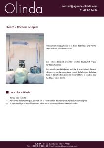 Rochers sculpt�s pour vitrines Kenzo