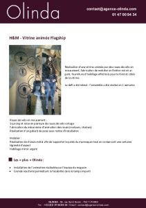 Flagship H&M avec vitrine anim�e