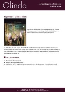 D�cor forestier pour les vitrines Fa�onnable