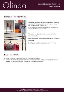 Mobilier filaire pour les vitrines du Printemps