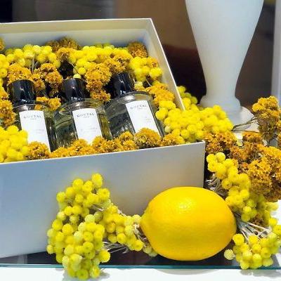 Vitrine Goutal Paris  Des parfums encenss par les fleurs